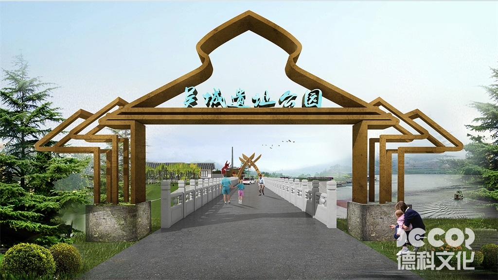 吳城遺址公園門(mén)口設(shè)計(jì)